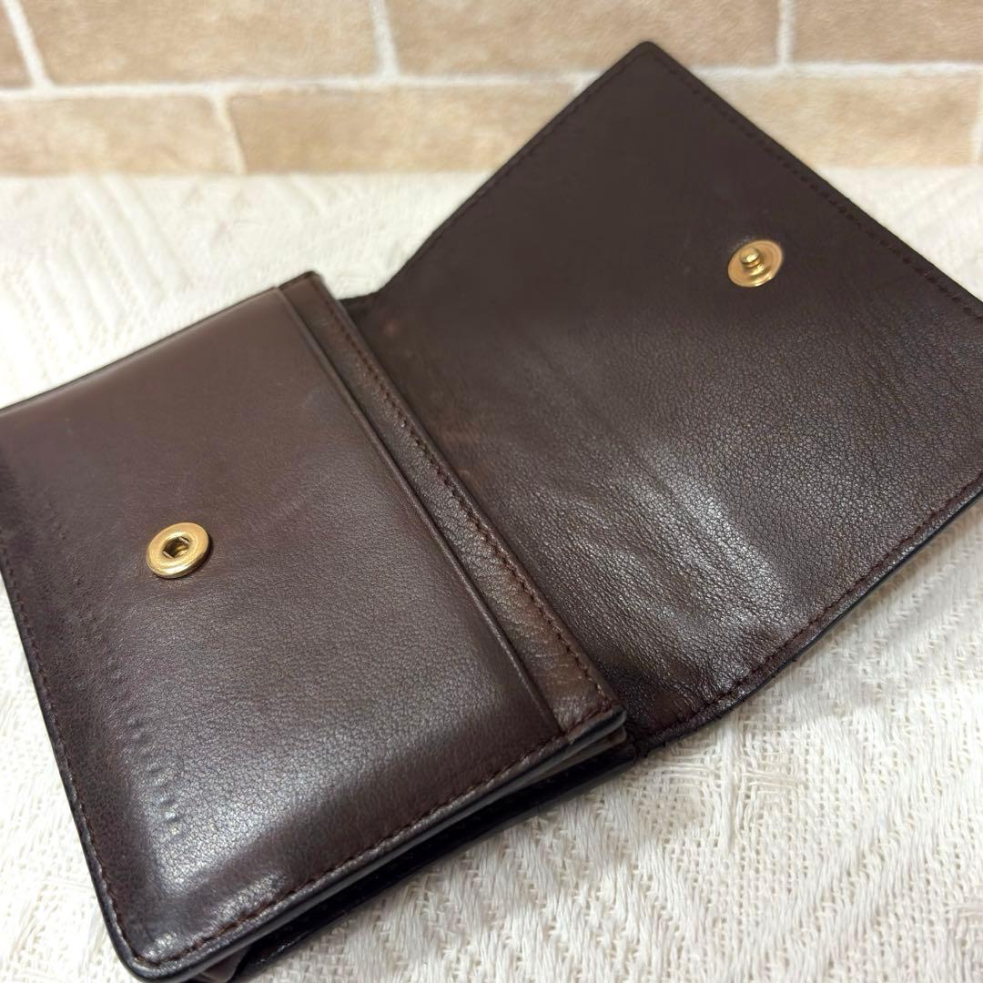 ボッテガヴェネタ イントレチャート ブラウン 名刺入れ【60】