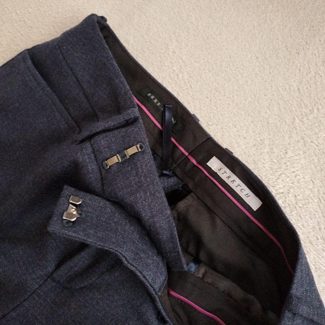 ヒルトン ウール　柄　パンツスーツ セットアップREDA社製サイズ違い