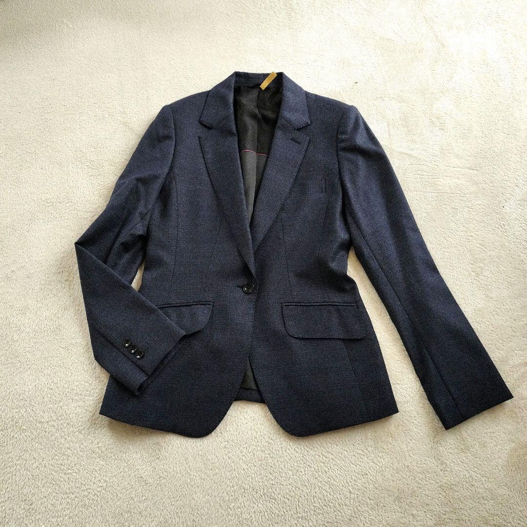 ヒルトン ウール　柄　パンツスーツ セットアップREDA社製サイズ違い