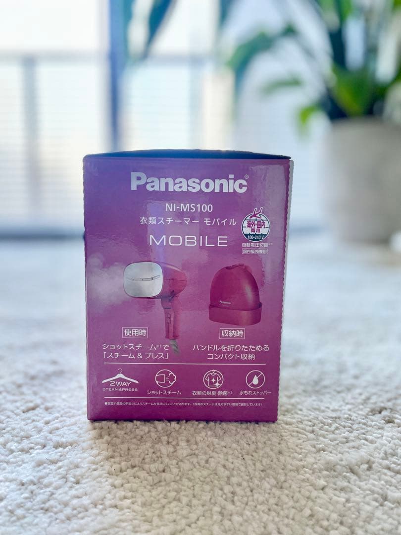 Panasonic NI-MS100 衣類スチーマー モバイル
