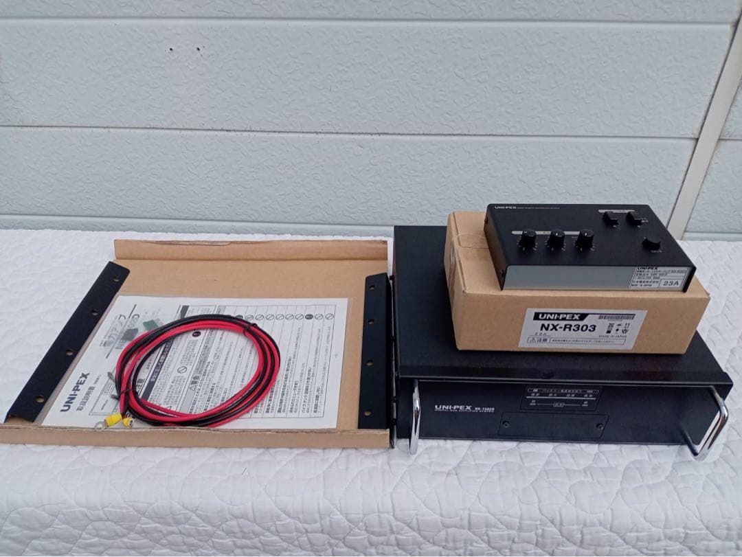 UNI-PEX　車載　選挙アンプ12V　150W定格スピーカー　ミキサー　マイク