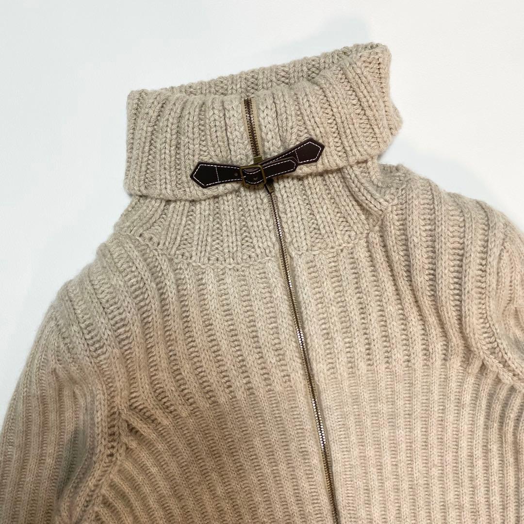 カシミヤ100%✨　FOXEY 2way ジップアップカーディガン　ニット