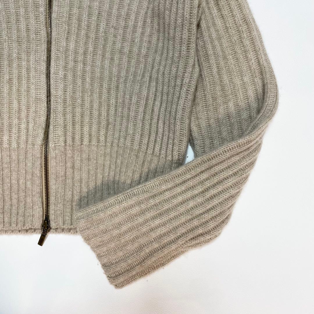 カシミヤ100%✨　FOXEY 2way ジップアップカーディガン　ニット