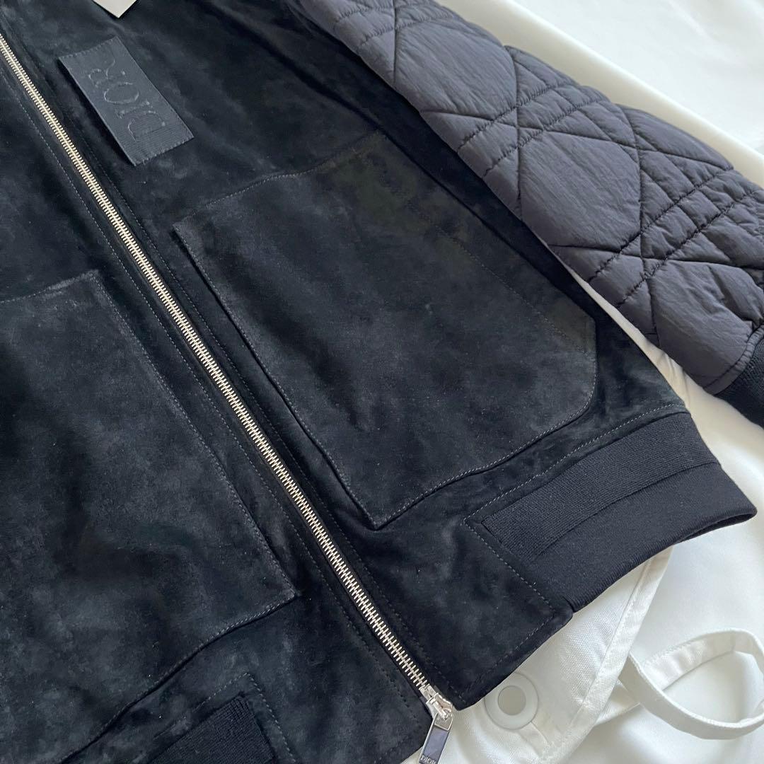 dior カナージュキルティング スエード LEATHER - JACKET