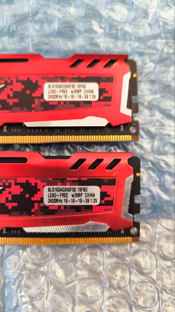 Crucial Ballistix DDR4 16GB×2計32GB　メモリ