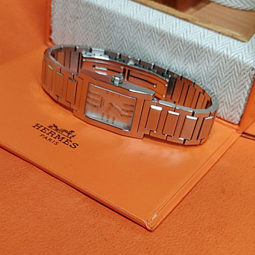 エルメス時計/極極極美品タンデム/新品電池新品仕上げ正常稼働品/レディース