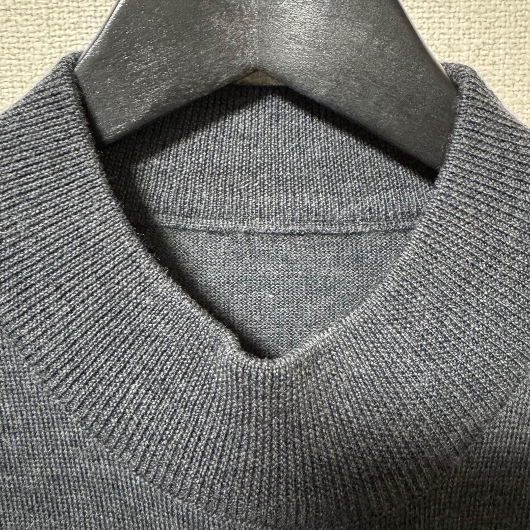 GRAN SASSO/グランサッソ 12ゲージ モックネックニット チャコール