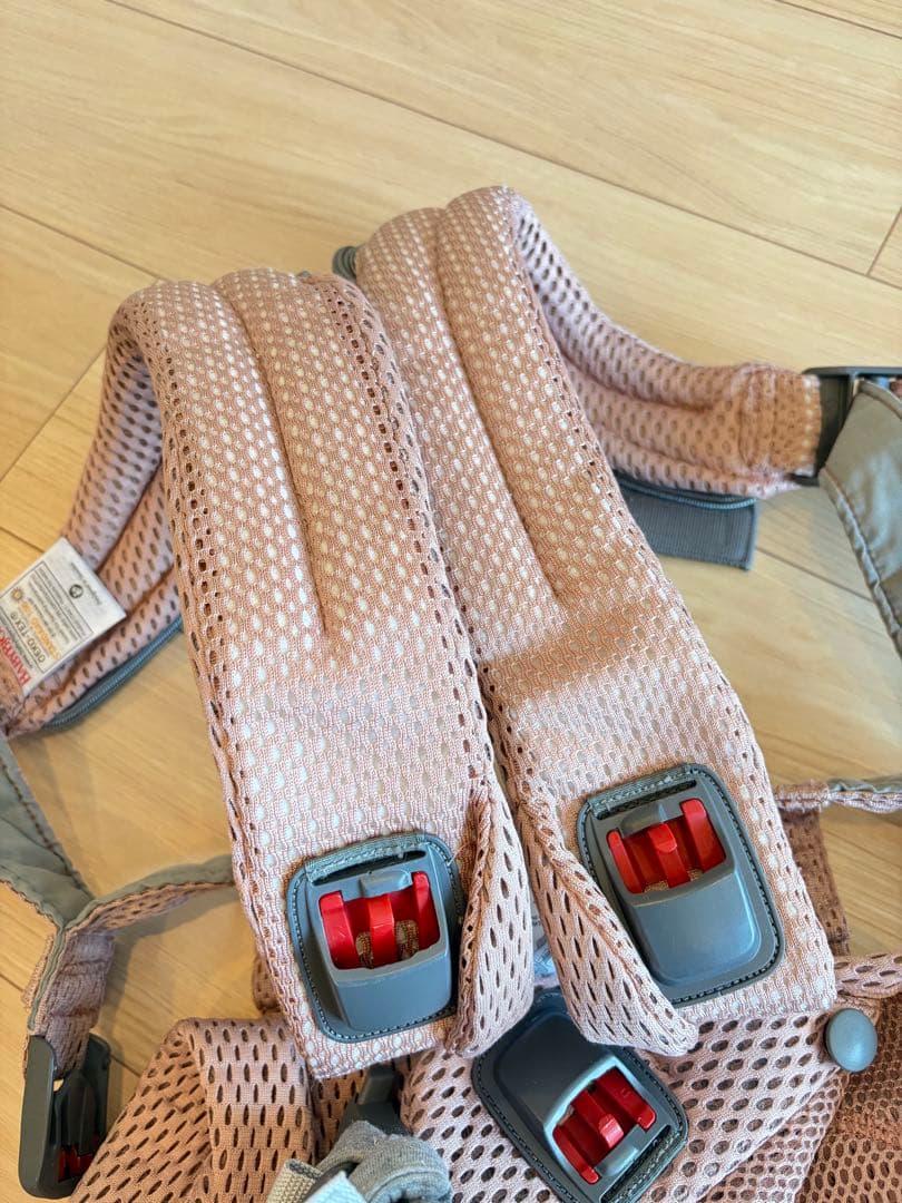 【ベビービョルン】ベビーキャリアハーモニー★ダスティピンク★専用バッグ付き★美品