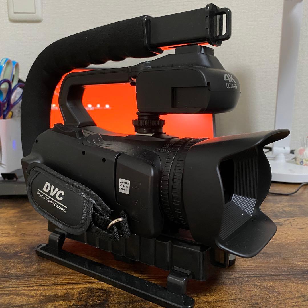DVC 4K Ultra HD ビデオカメラ WiFi(使用は1度／箱なし)