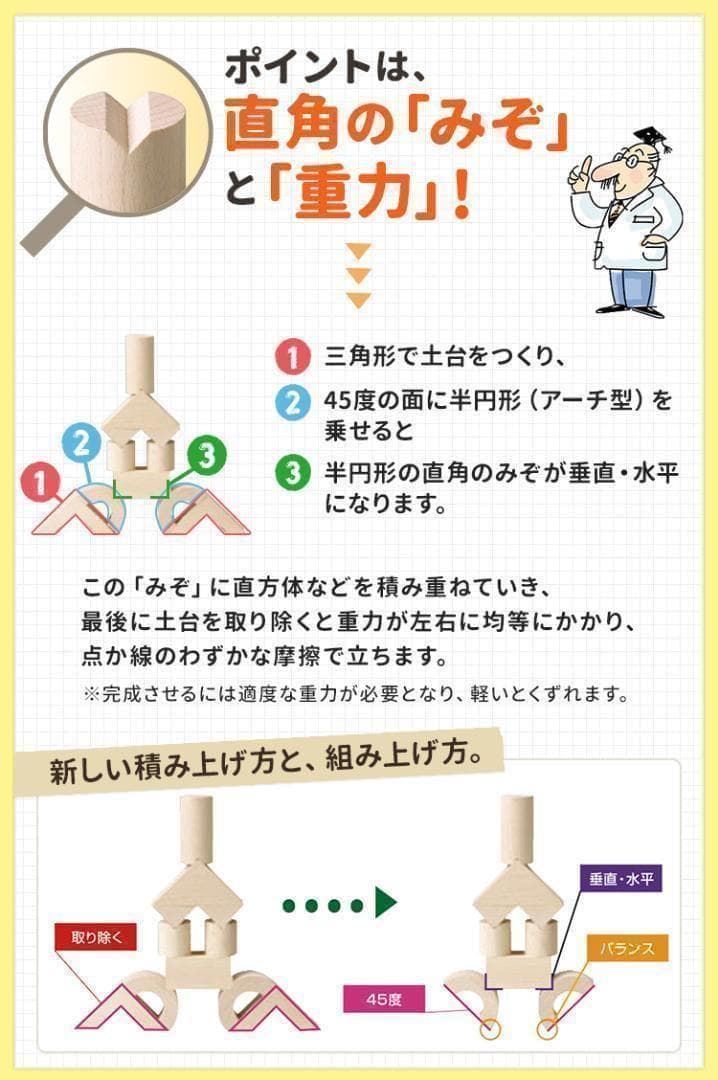 【匿名配送】高級 積み木 ぷい 天然ブナの木 無着色