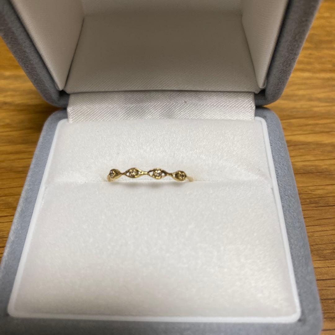 ノグチ　noguchi 14k イエローゴールド　ブラウンダイヤ　 リング