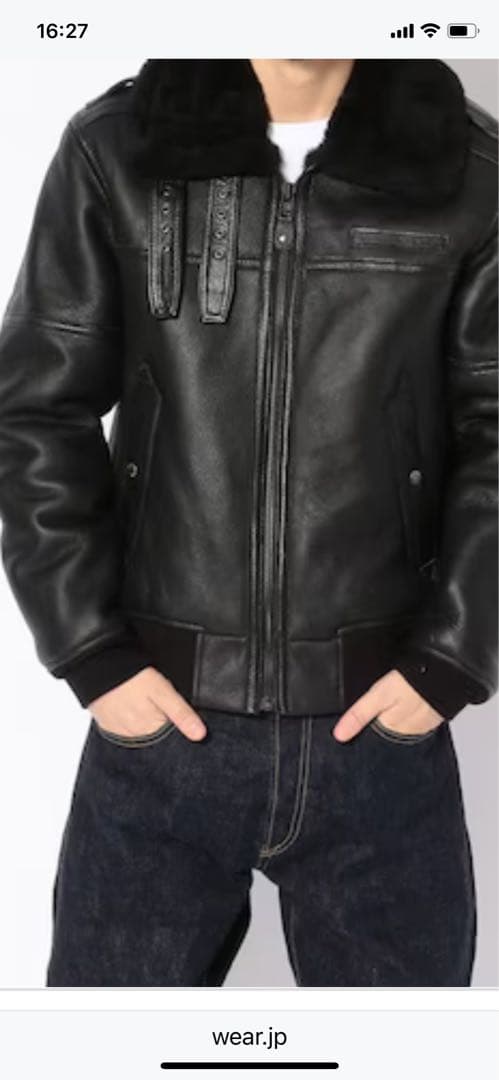 K*K様 AVIREX LTD 激レア ムートンボンバージャケット 美品バイカー