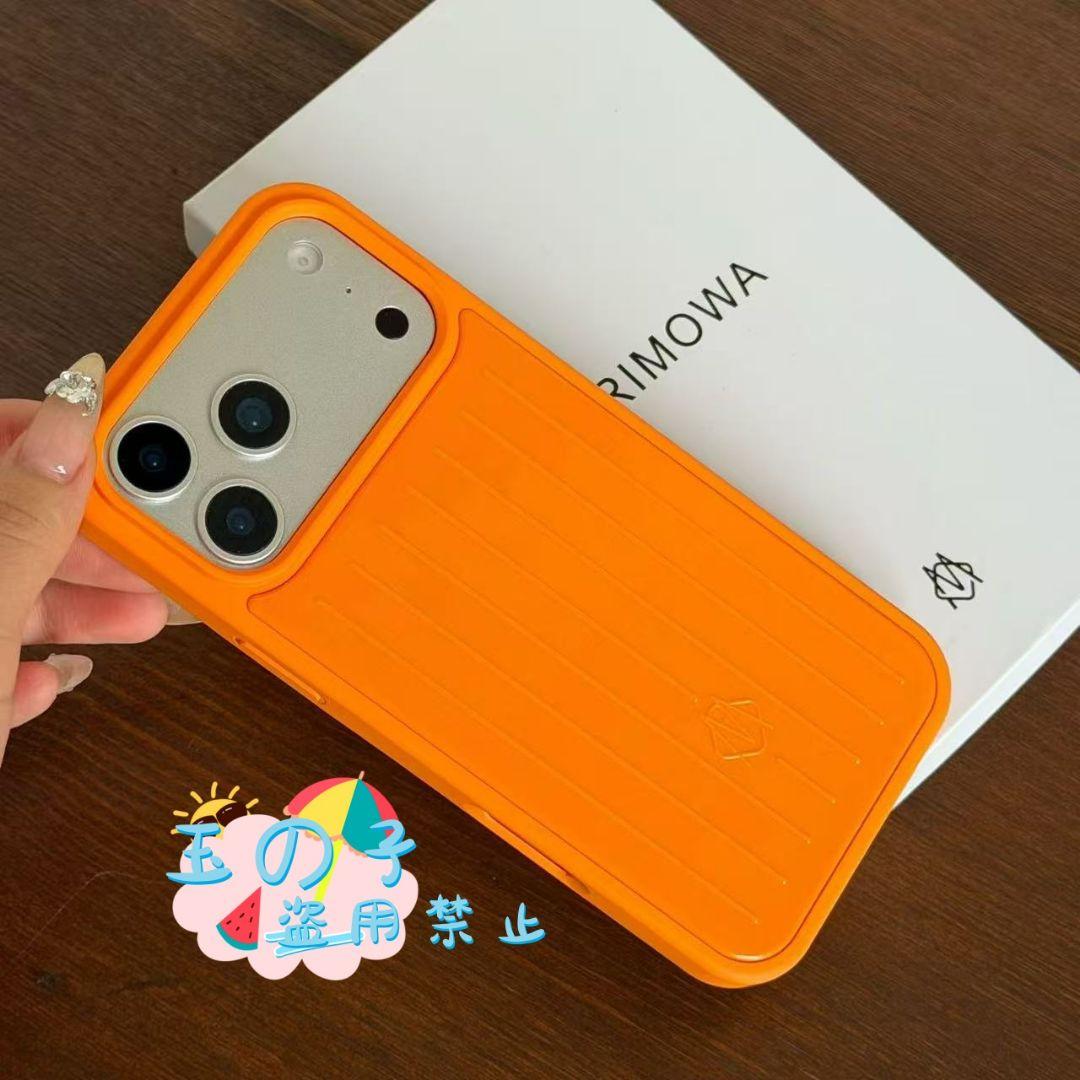 RIMOWAiPhone 17 Proオレンジケースワイヤレス充電対応