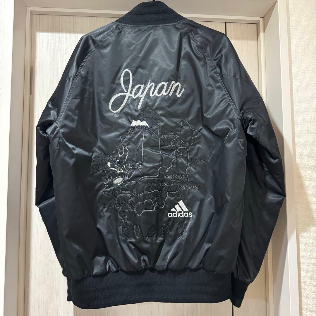 adidas ALL BLACKS スカジャン 刺繍 Lサイズ ラグビー