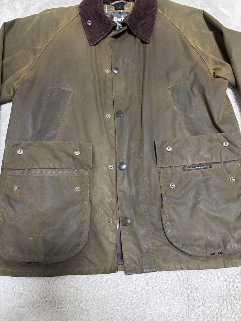BARBOURバブアー クラッシックビデイル オイルドジャケット オリーブ 38