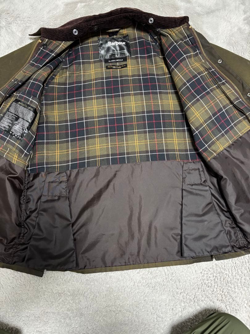 BARBOURバブアー クラッシックビデイル オイルドジャケット オリーブ 38