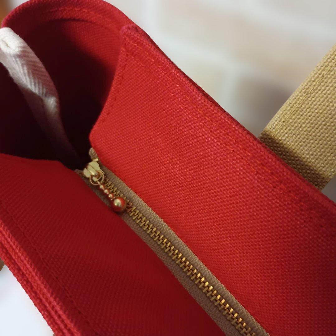 かわいやいちご 倉敷帆布8号使用 トートバッグ（L）