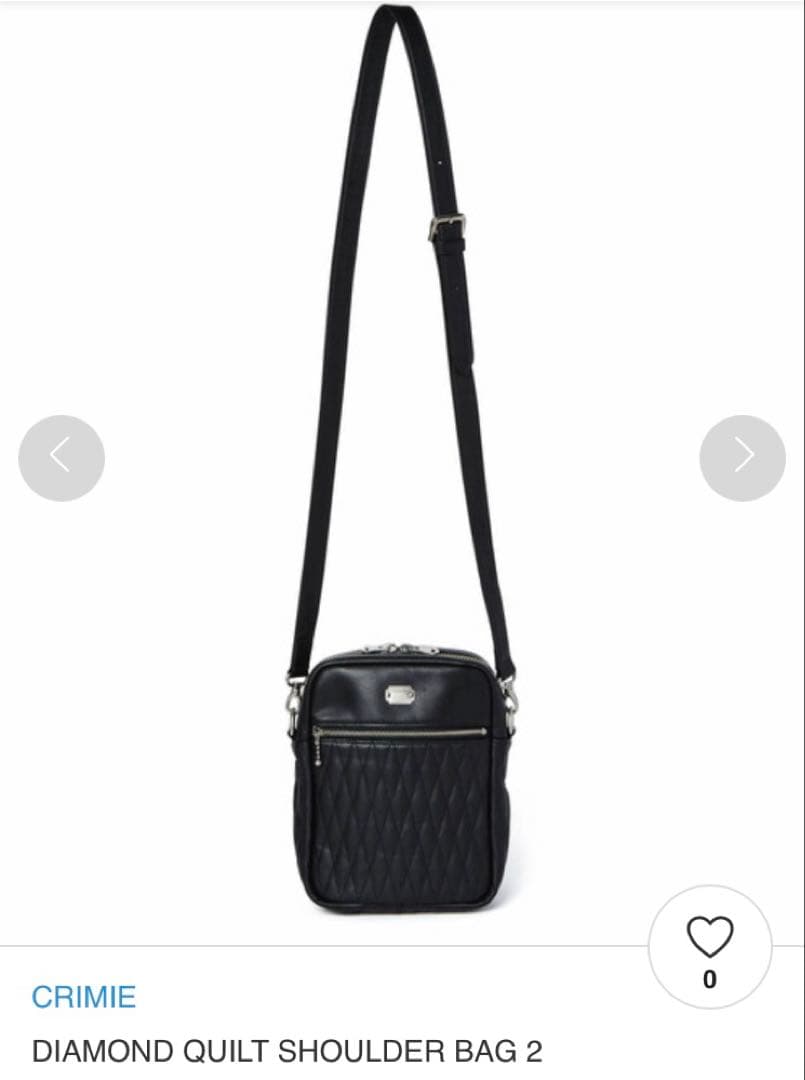 The Crimie クライミー ダイアモンドキルトレザー ショルダーバッグ