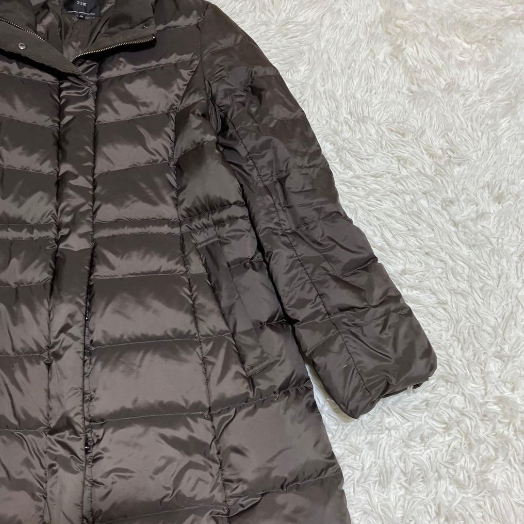 近年モデル　２３区 洗える 撥水加工 シレータフタダウンコート ３８