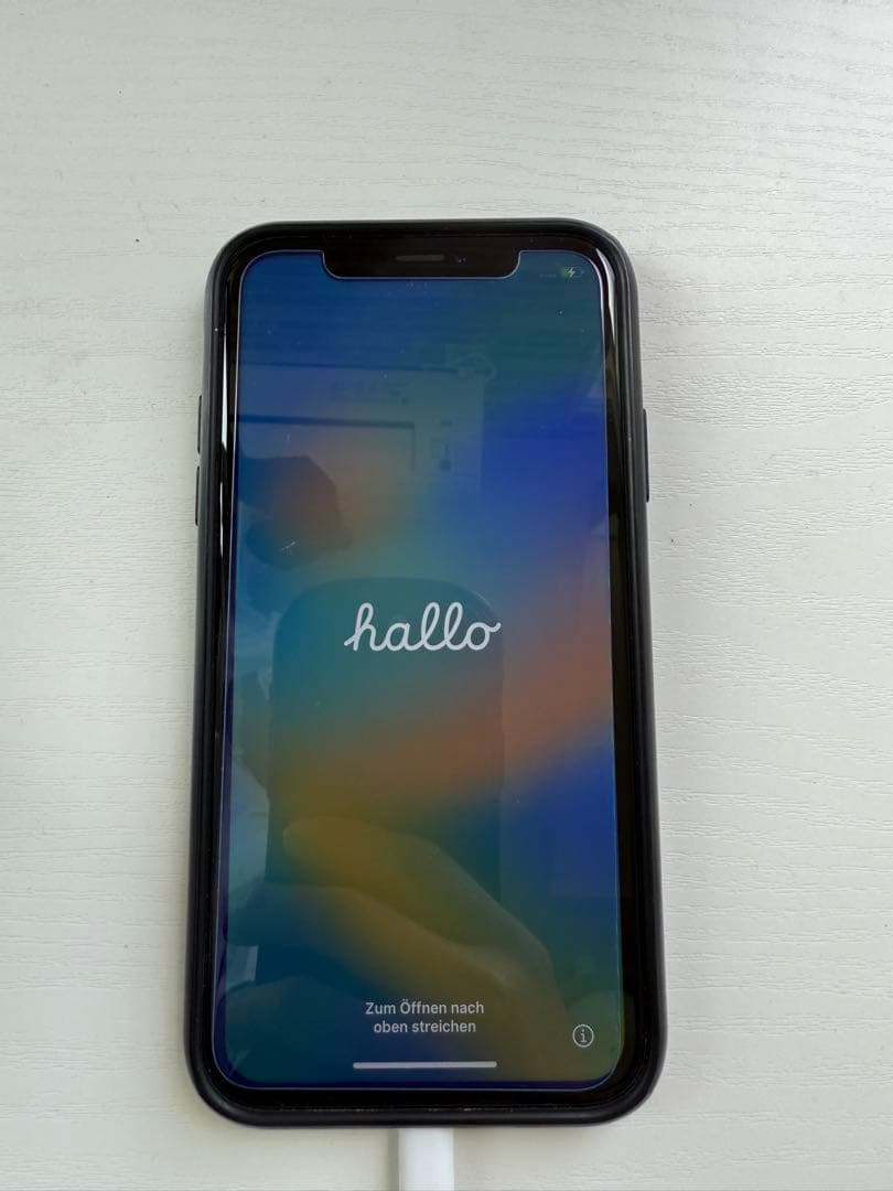 Apple iPhone XR ブラック 本体 ケース付き