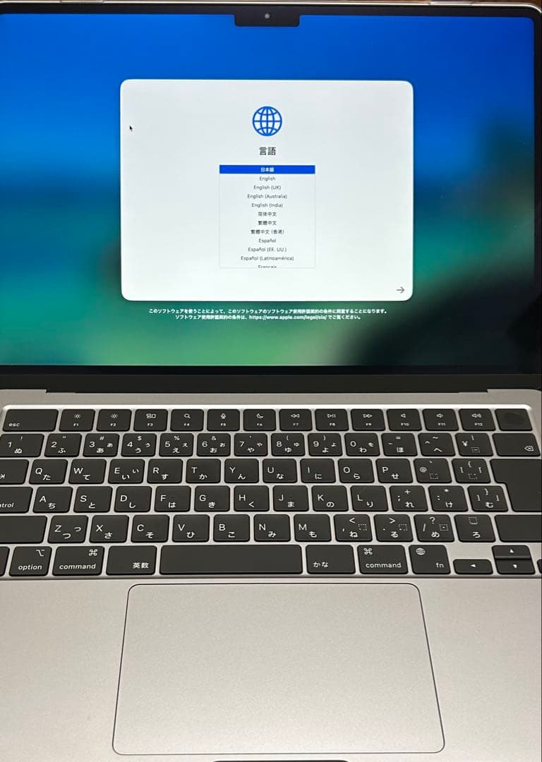 MacBook本体 MacBook Air M2 8GB 512GB