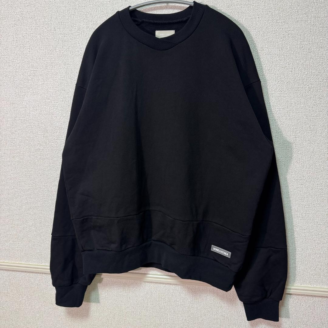 【美品】WIND AND SEA ウィンダンシー バックロゴ スウェット L
