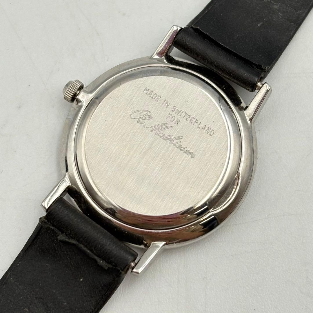 オーレマティーセン クォーツ メンズウォッチ ブラック 0515-ma714