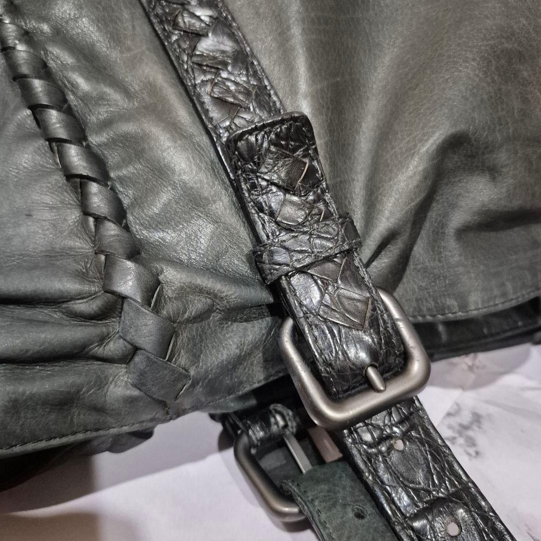 ☆希少☆ボッテガヴェネタ　レザー ビジネストートバッグ 編み込みデザインA4