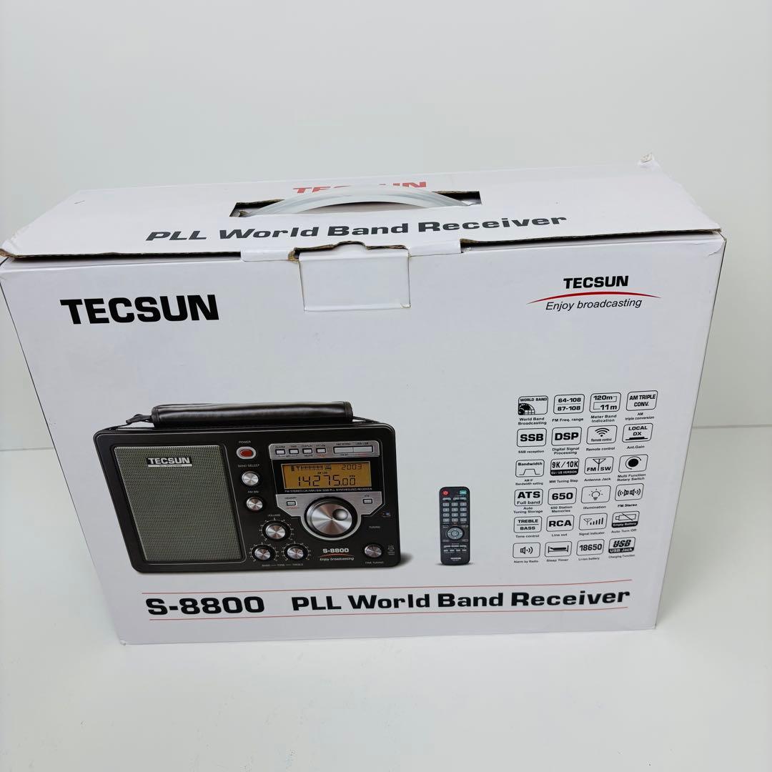 【美品】TECSUN PLL ワールドバンド　ラジオ　レシーバー　S-8800
