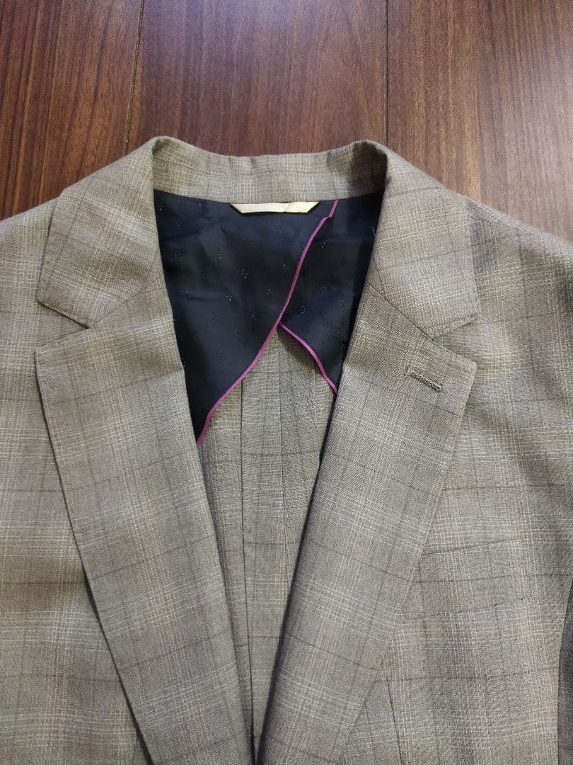 新品タグ付♪高級セットアップ 洋服の青山 グレー パンツスーツ 11号 9号