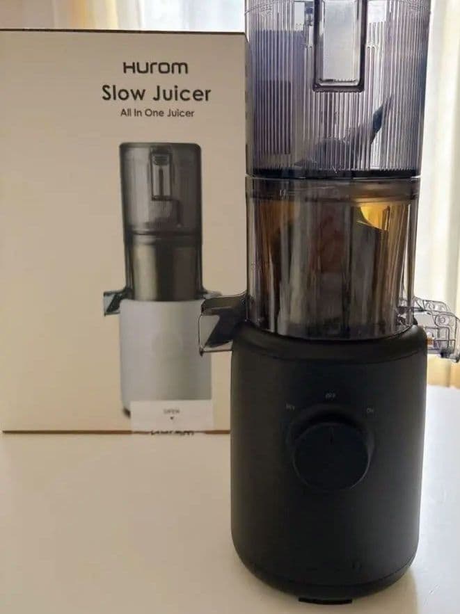 【ヒューロム】スロージューサー H310A ブラック コールドプレス 新品