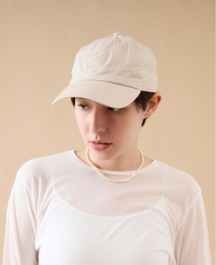MADISONBLUE マディソンブルー B CAP キャップ ベージュ 美品