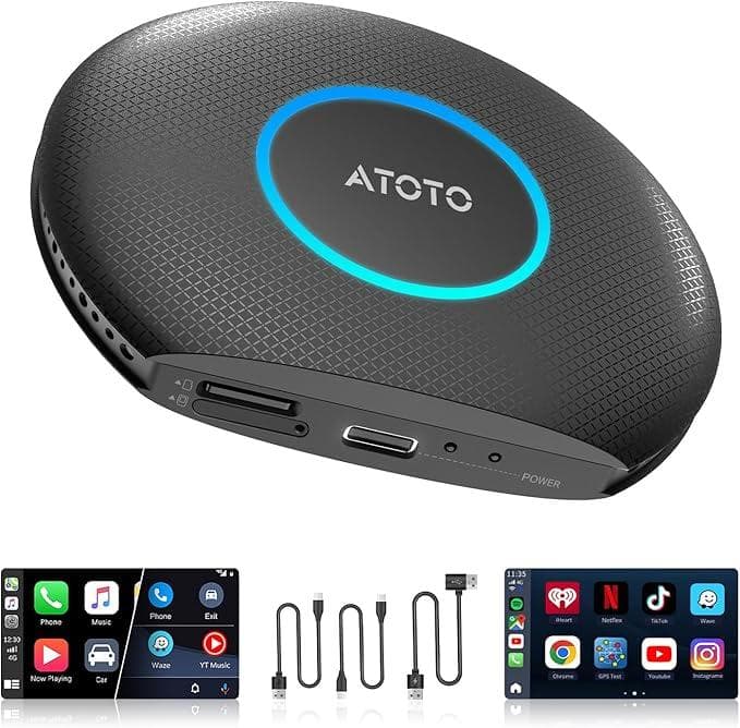 CB6A-J-BK ワイヤレス CarPlay Android