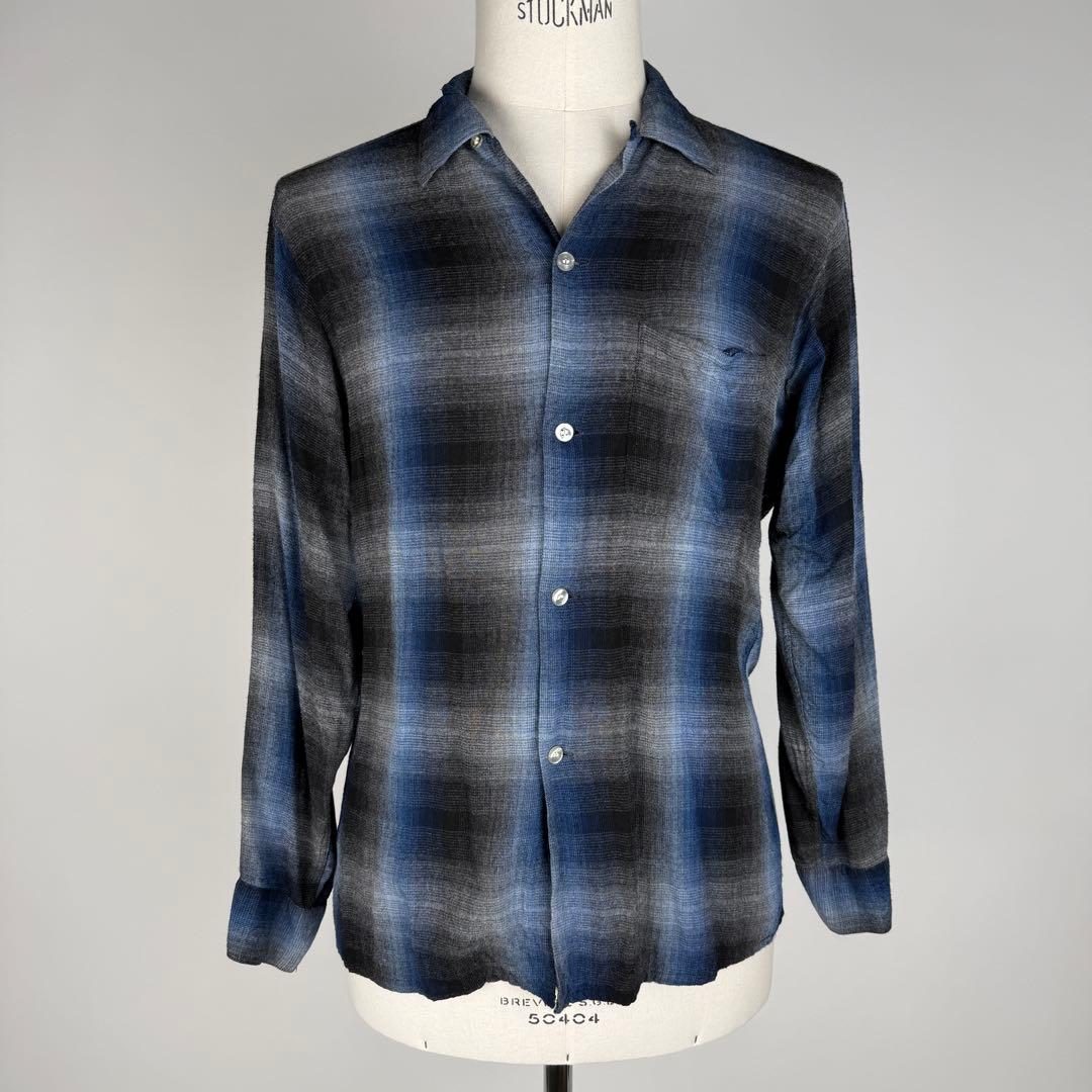 【美品】50-60s ARROW ヴィンテージ レーヨン 開襟 オンブレ M相当