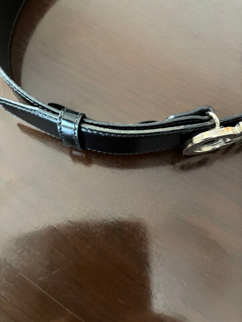 Salvatore Ferragamo 黒レザー ベルト S
