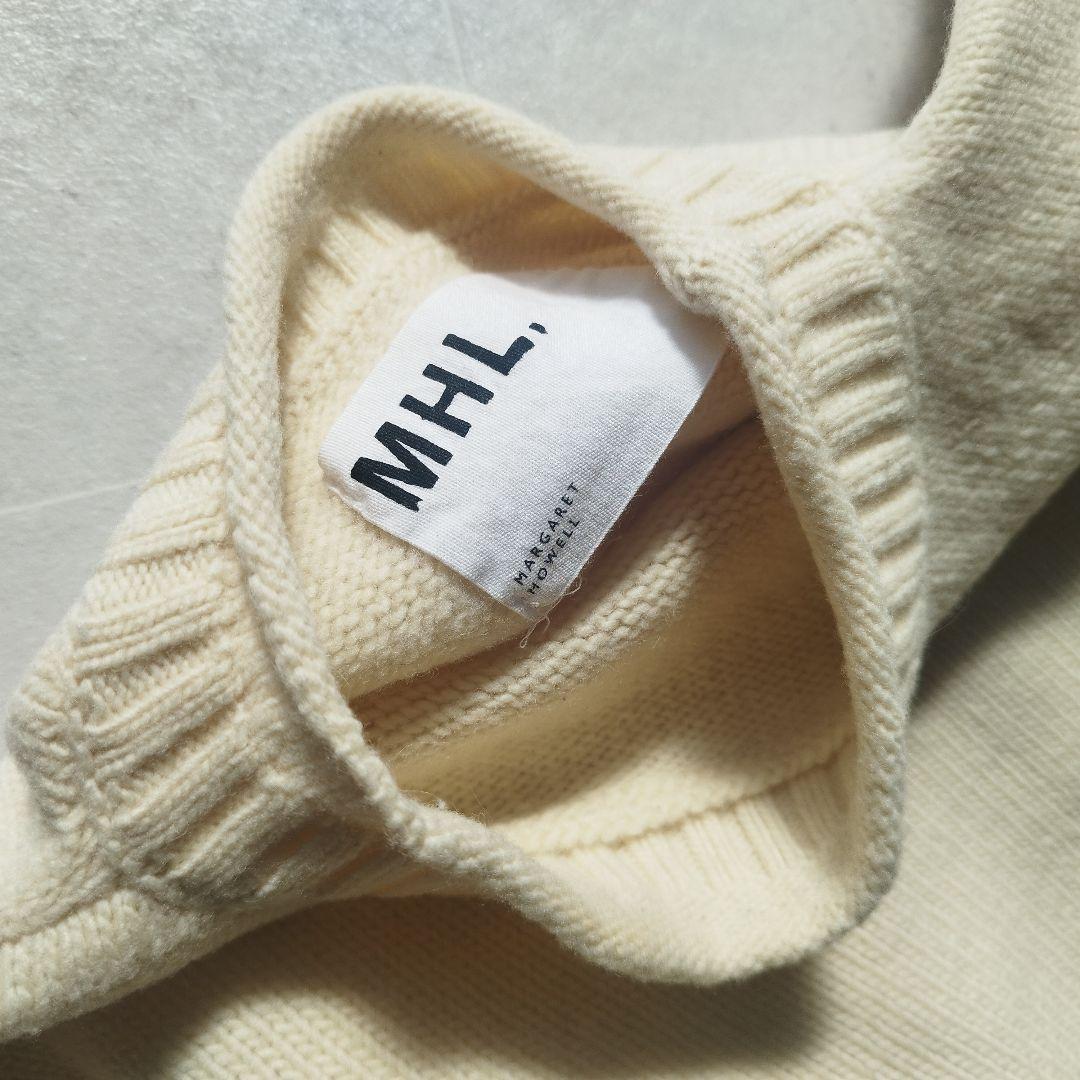 『逸品』MHL. VINTAGE MERINOウール100% オフホワイト