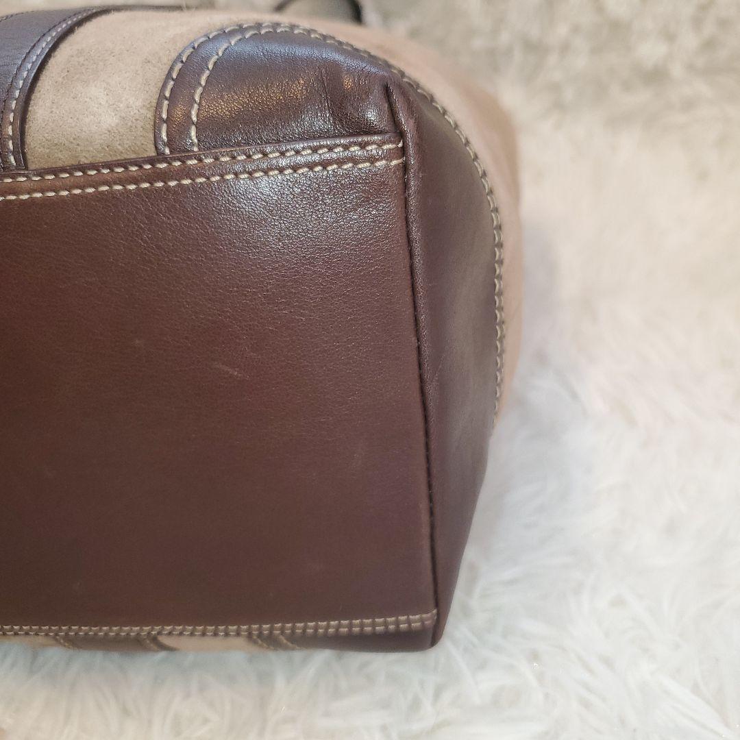 ⭐美品⭐COACH スエード トートバッグ ブラウン a4収納