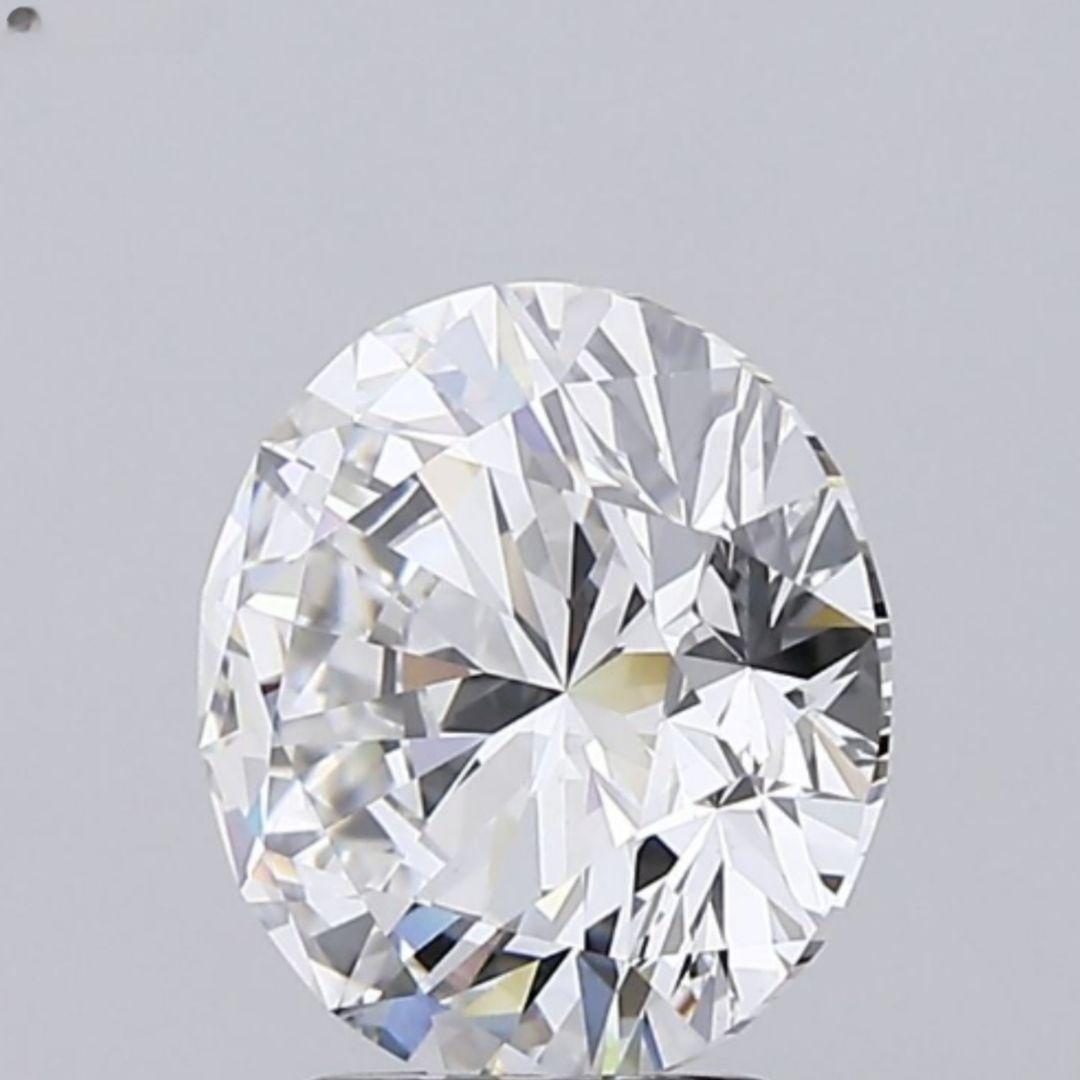 2.00ct F-VS1ラウンドカットラボグロウンダイヤモンド片耳用ネジ式ピアス