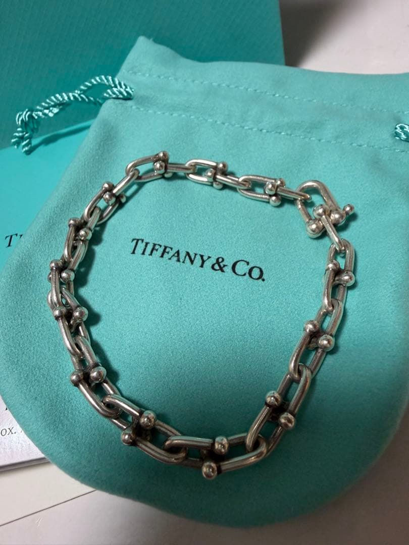 Tiffany & Co.ハードウェアスモールリンクブレスレット　ティファニー