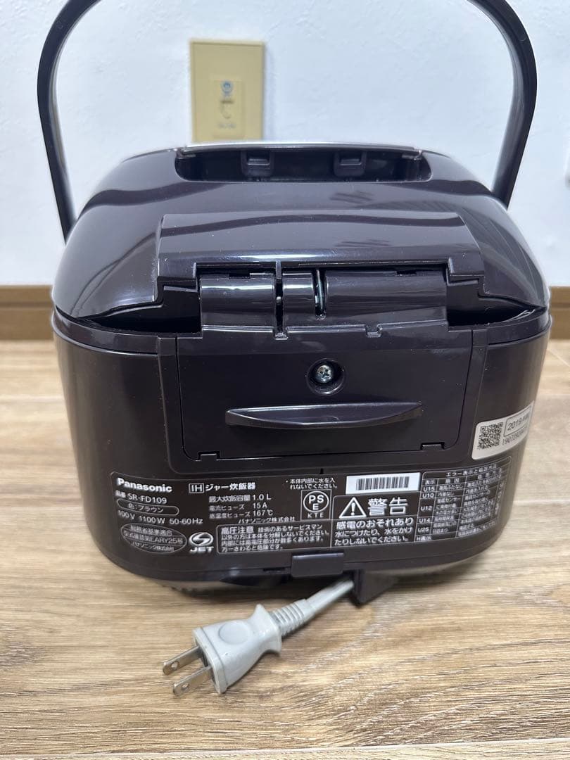 Panasonic IH ジャー炊飯器 ブラウン SR-FD109 2019年製