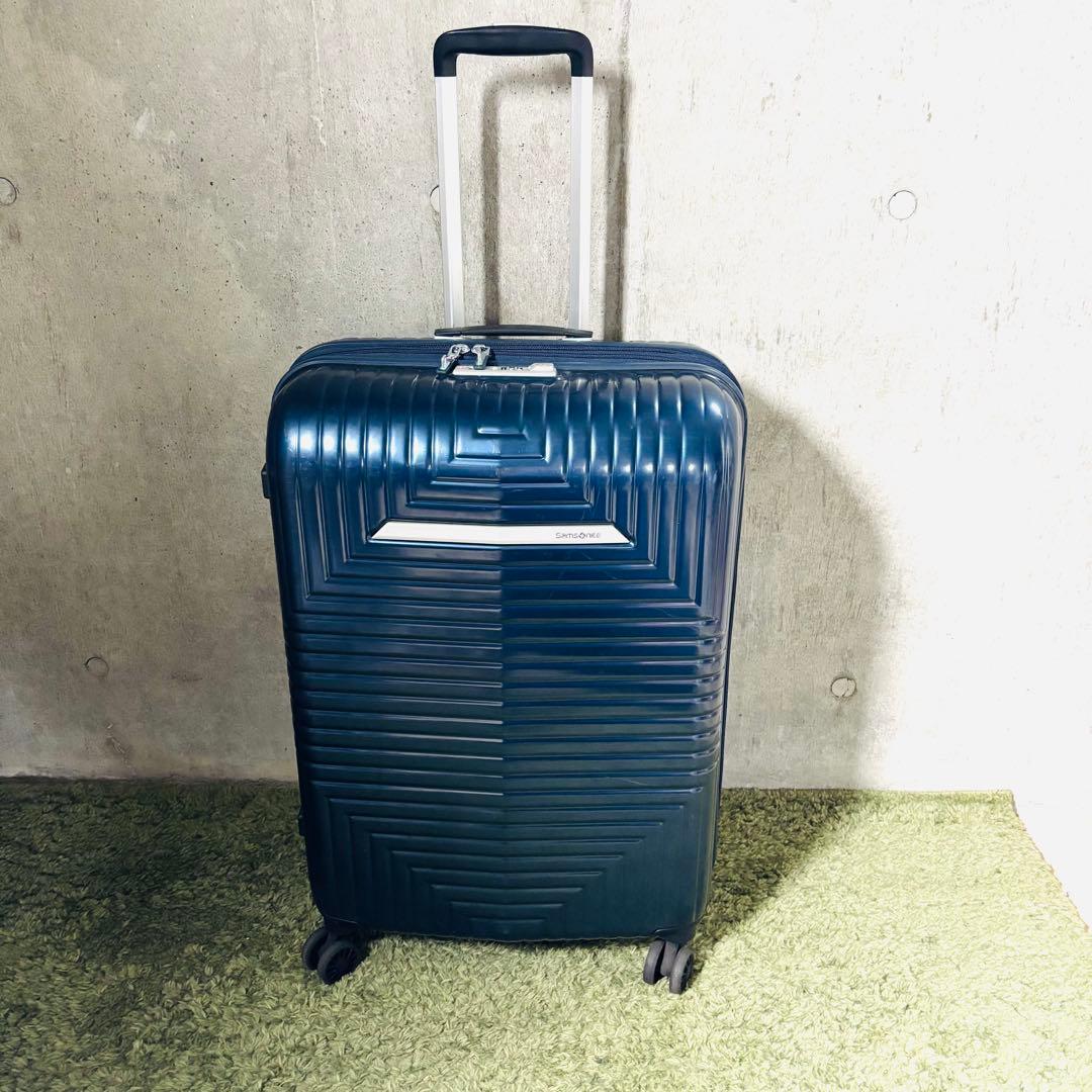 【☆希少】サムソナイト スーツケース D200 スピナー 拡張可能　ブルー