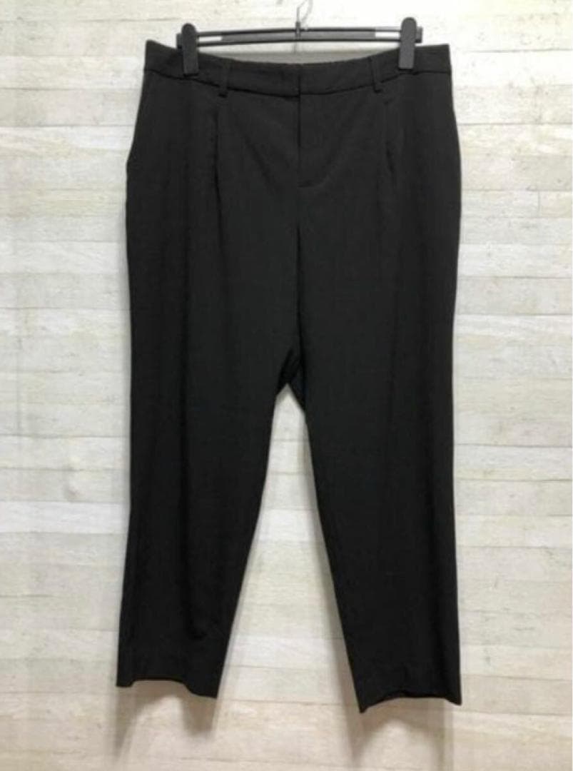 新品☆4L♪黒系無地♪テーパードストレッチパンツスーツお仕事フォーマル☆G337