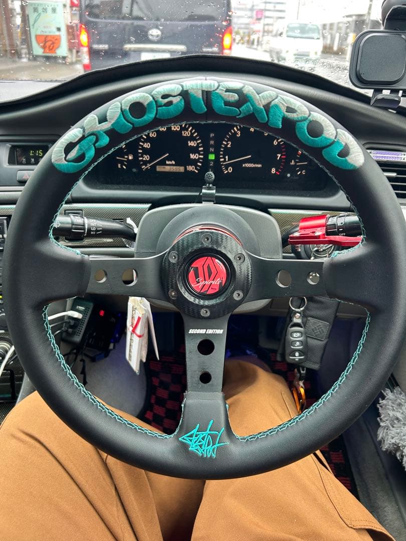週末セール！ GHOSTEXPODステアリングホイール ブラック