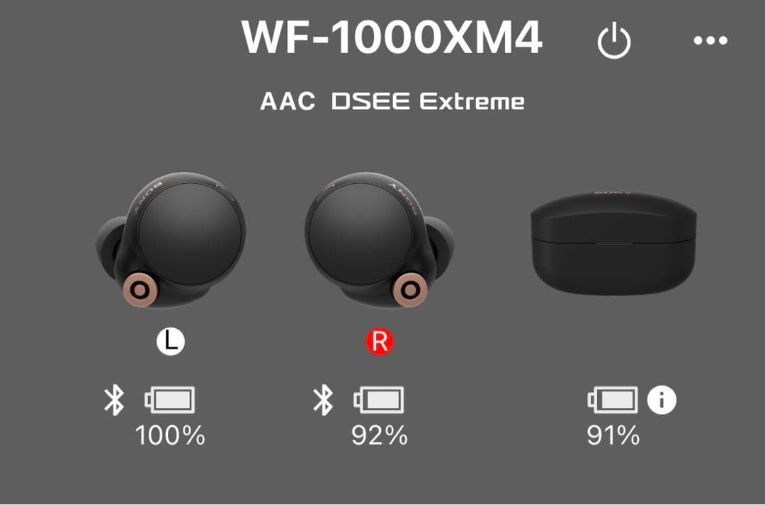 ヘッドホン SONY WF-1000XM4 BLACK
