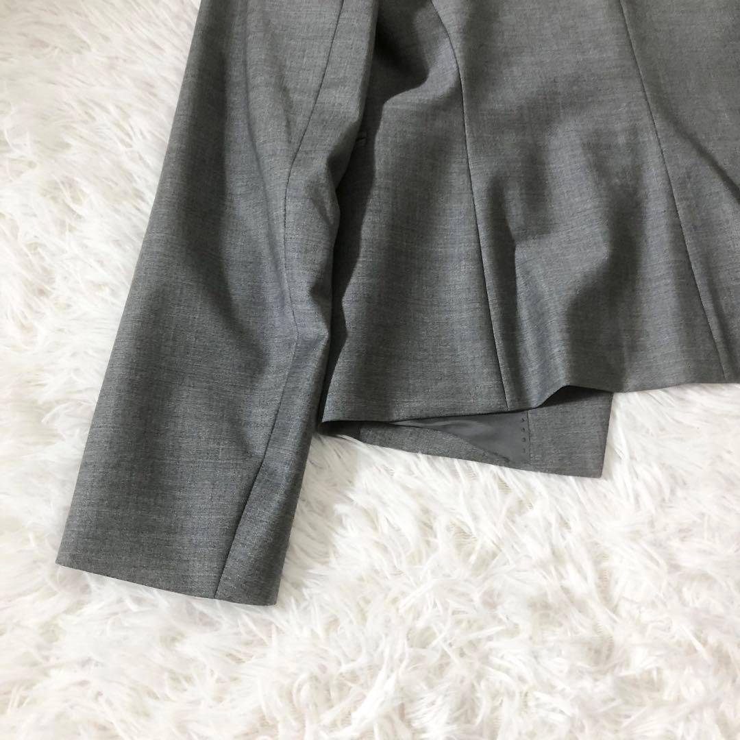 極美品 セオリーリュクス executive パンツスーツ ノーカラージャケット