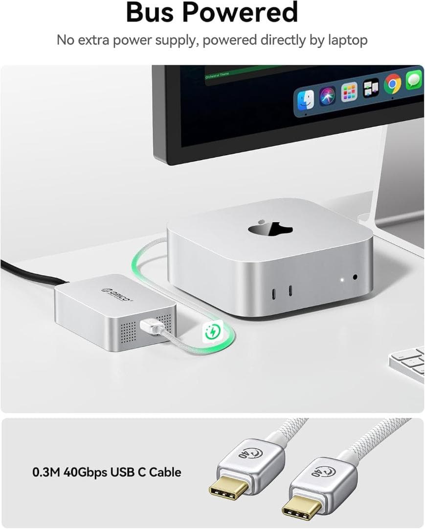 ORICO 有線LANアダプター サンダーボルト3 10GB高速