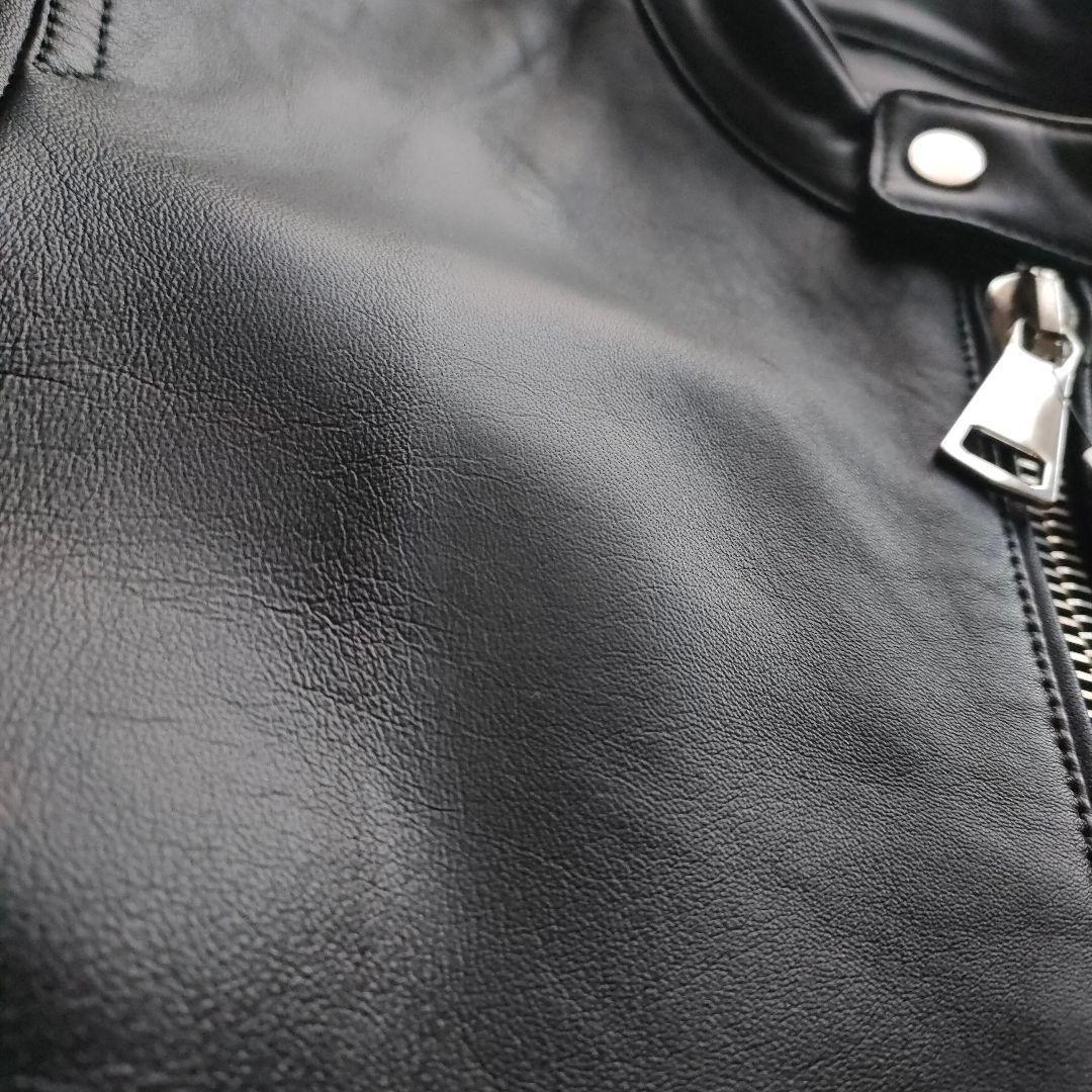 【訳アリ新品】干場義雅　DRESSTERIOR　レザーライダース　S