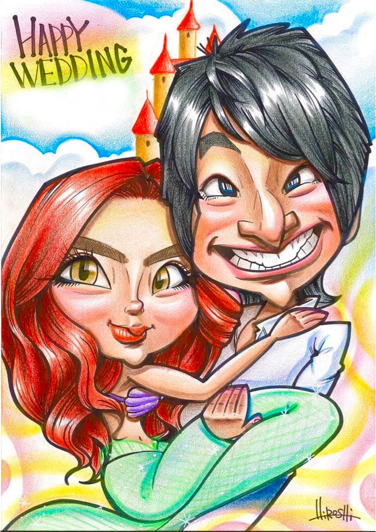 世界で1枚のオーダーメイド似顔絵★ハイクオリティver☆母の日