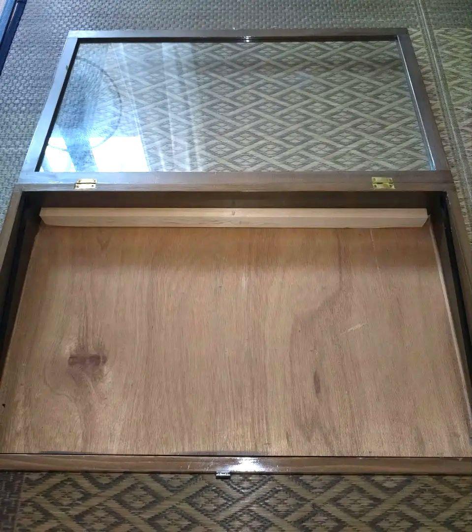 昭和　レトロ　木製ガラスケース　年代物　駄菓子ケース　コレクション　アクセサリー