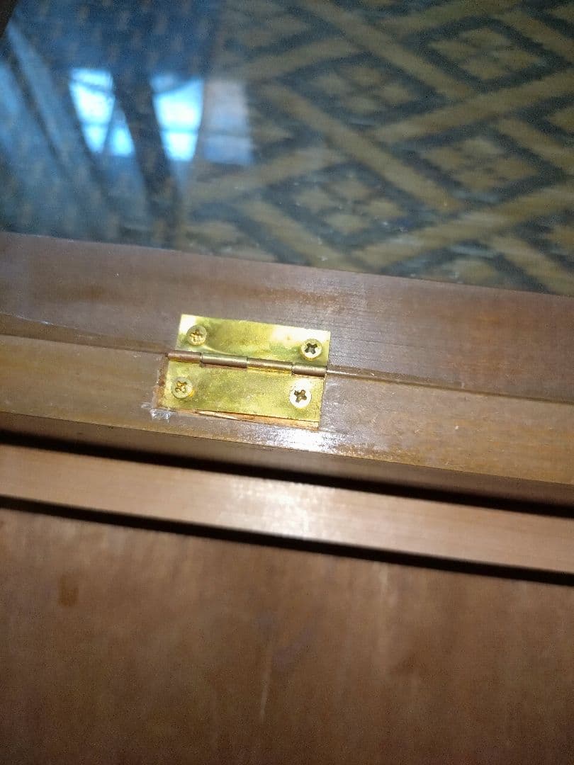 昭和　レトロ　木製ガラスケース　年代物　駄菓子ケース　コレクション　アクセサリー